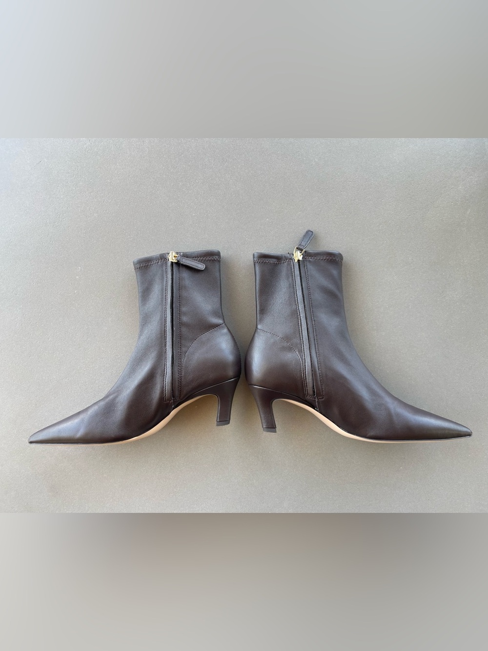 Favorite Daughter Sasha Brown Leather Kitten Heel Booties | 6.5 designer - Picture 8 of 14